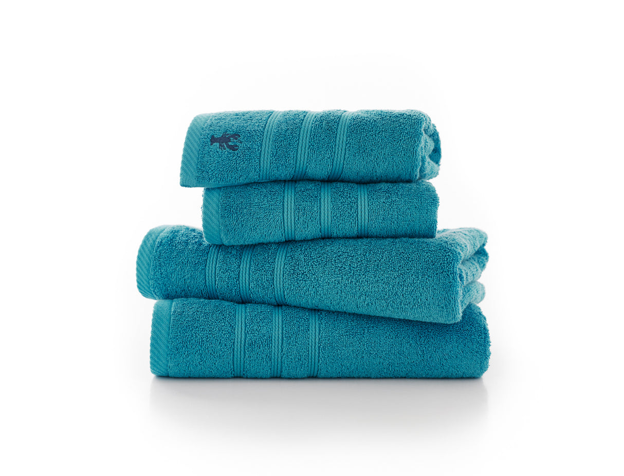 Lobster Creek Kaleidoscope 100% Cotton Turquoise Towels