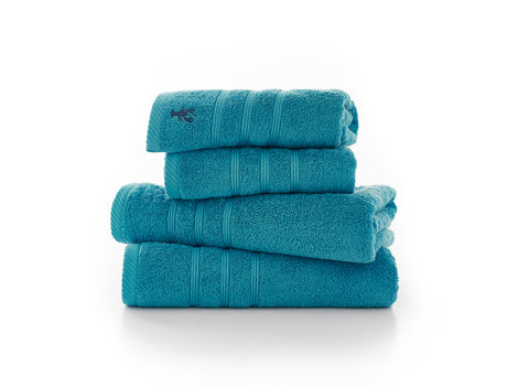 Lobster Creek Kaleidoscope 100% Cotton Turquoise Towels