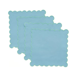 Land & Shore Livie Green Cotton Napkins Pack of 4