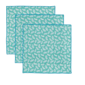Land & Shore Livie Green Cotton Napkins Pack of 4