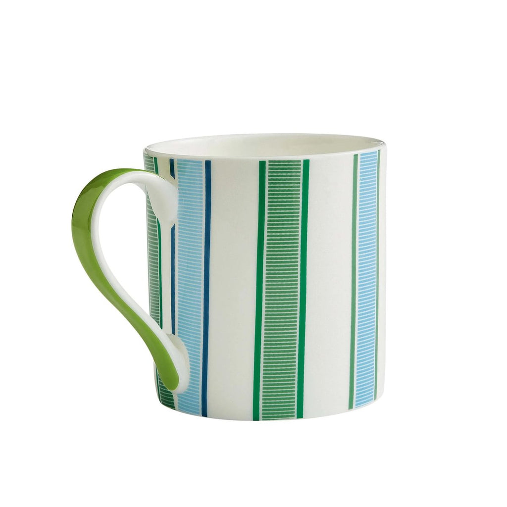 Land & Shore Barrow Stripe Green Mug