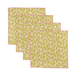 Land & Shore Oak Leaf Multi Cotton Napkins Pack of 4