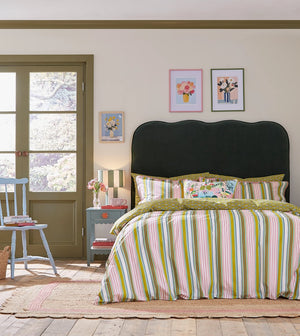 Land & Shore Raven Stripe Multi Duvet Set
