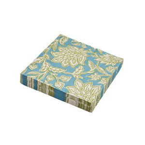 Land & Shore Rowallane Green Paper Napkins Pack of 20