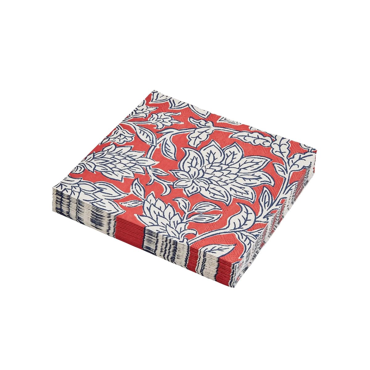 Land & Shore Rowallane Blue/Red Paper Napkins Pack of 20