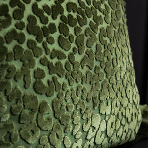 Rockett St George Leopard Love Cut Velvet 50cm x 50cm Polyester Filled Cushion