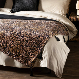 Rockett St George Leopard Love Black 125cm x 150 Throw