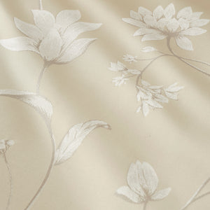 Soiree Lily Floral Jacquard Champagne Duvet Set