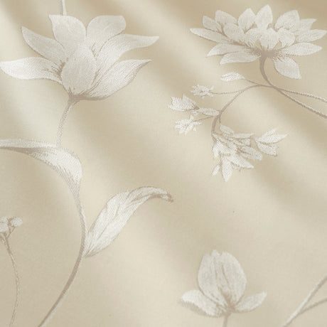 Soiree Lily Floral Jacquard Champagne Duvet Set