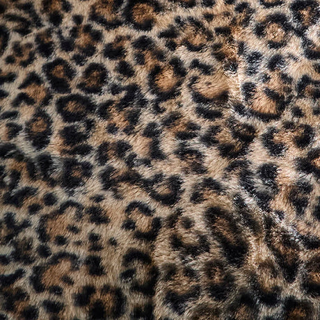 Fusion Leopard Faux Fur Natural 43cm x 43cm Polyester Filled Cushion