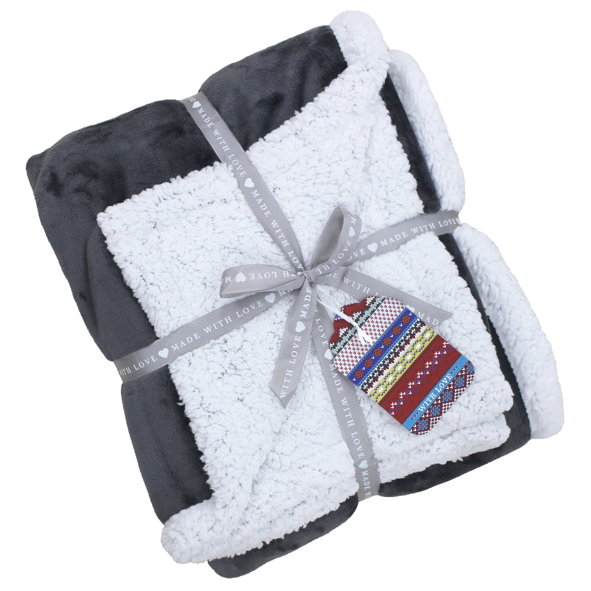 Riva Lux Sherpa Fleece 127cm x 152cm Throw