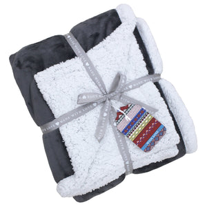 Riva Lux Sherpa Fleece 127cm x 152cm Throw