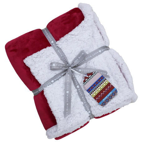 Riva Lux Sherpa Fleece 127cm x 152cm Throw