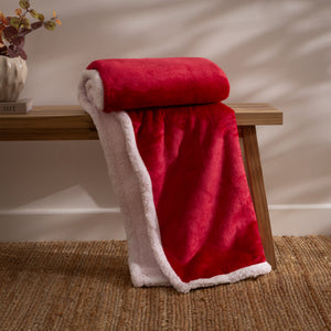 Riva Lux Sherpa Fleece 127cm x 152cm Throw