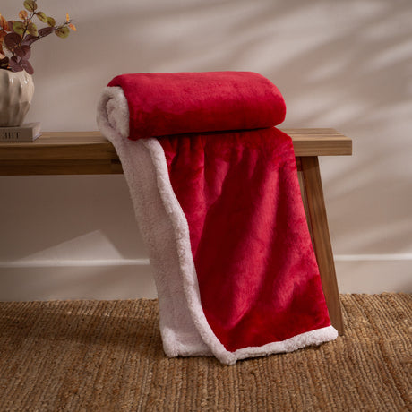 Riva Lux Sherpa Fleece 127cm x 152cm Throw