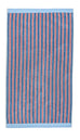 Land & Shore Causeway Stripe Blue/Red 100% BCI Cotton 500gsm Towels