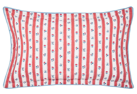 Land & Shore Quintin Stripe Blue/Red Duvet Set