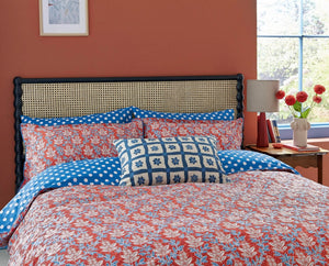 Land & Shore Willa Blue/Red Duvet Set