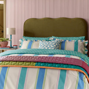 Land & Shore Winnie Stripe Green Duvet Set
