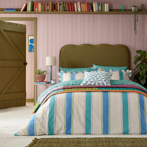 Land & Shore Winnie Stripe Green Duvet Set