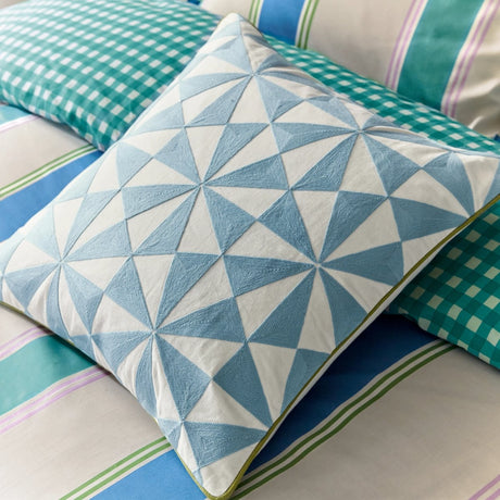 Land & Shore Winnie Stripe Green Duvet Set