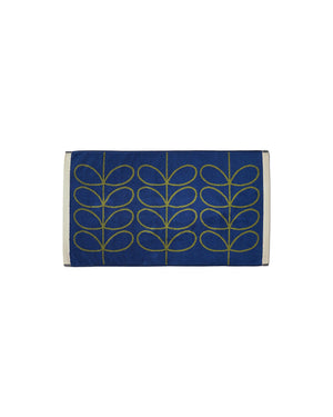 Orla Kiely Linear Stem Navy-Olive 100% Cotton 580gsm Towels