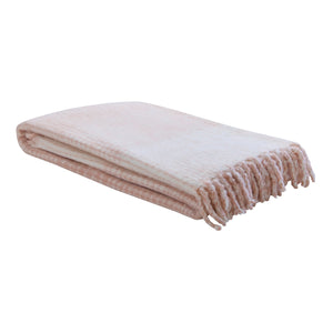 Laura Ashley Lyngate Plaster Pink 130cm x 170cm Throw