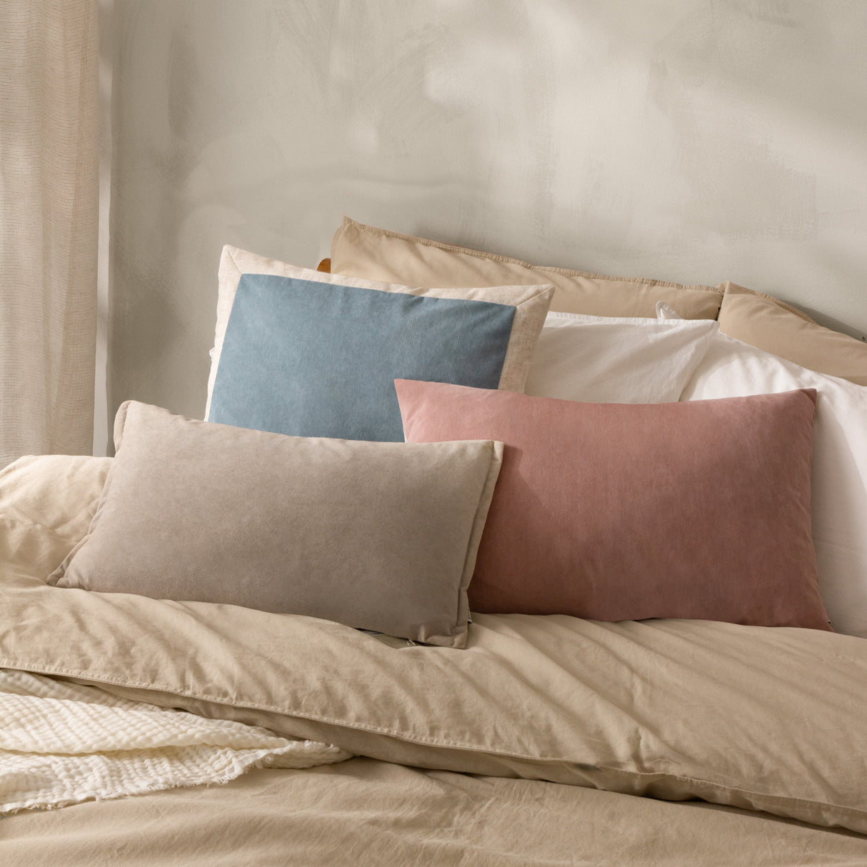 The Linen Yard Merton 30cm x 50cm Polyester Filled Cushion