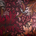 Laurence Llewelyn Bowen Morris Major Chintz Burgundy 55cm x 55cm Polyester Filled Cushion
