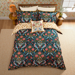 Morris & Co Seasons by May Indigo Duvet Set