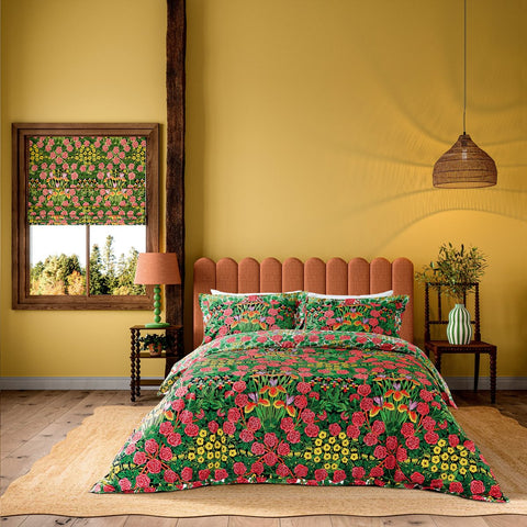 Morris & Co Campanula Sunburst & Ebony Duvet Set