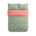 William Morris & Co Honeysuckle Evergreen & Coral Duvet Set