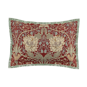 Morris & Co Honeysuckle & Tulip Red & Gold Duvet Set