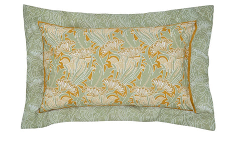 Morris & Co Laceflower Tobacco/Pistachio Duvet Set