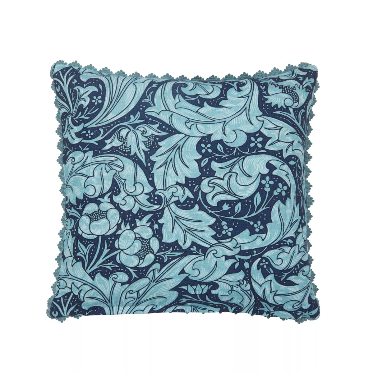 Morris & Co Windrush Sage & Indigo 50cm x 50cm Feather Filled Cushion