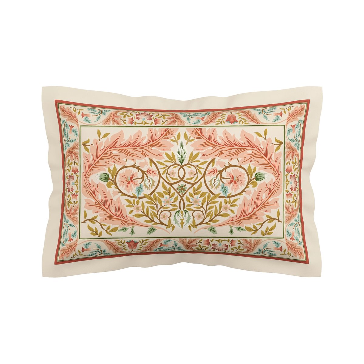 Morris & Co & V&A Earthly Paradise Rose & Pale Olive Duvet Set