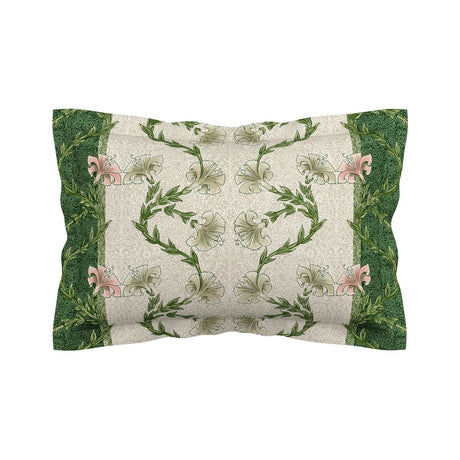 Morris & Co & V&A Scrolling Carnation Olive & Ivory Duvet Set