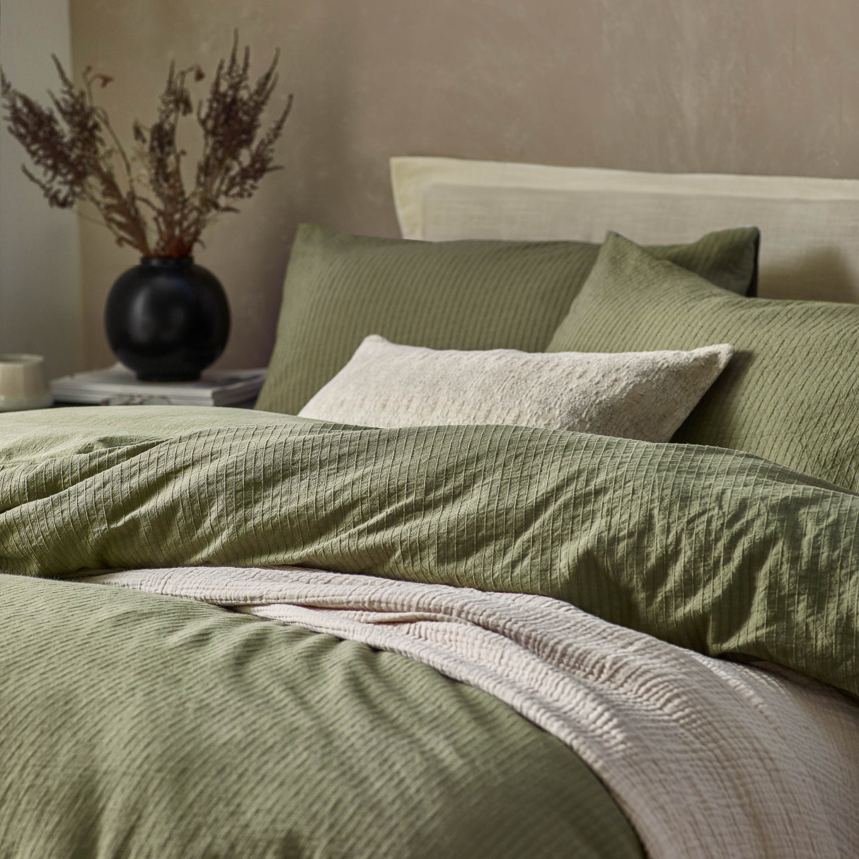 The Linen Yard Malton Stripe 100% Cotton Duvet Set