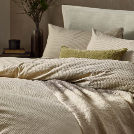 The Linen Yard Malton Stripe 100% Cotton Duvet Set