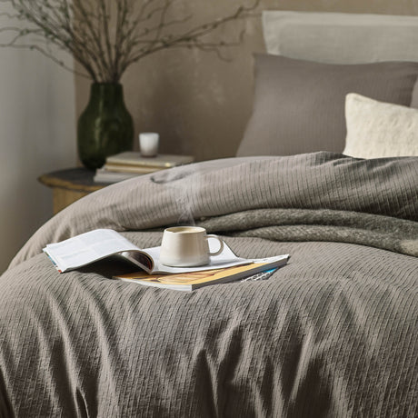 The Linen Yard Malton Stripe 100% Cotton Duvet Set