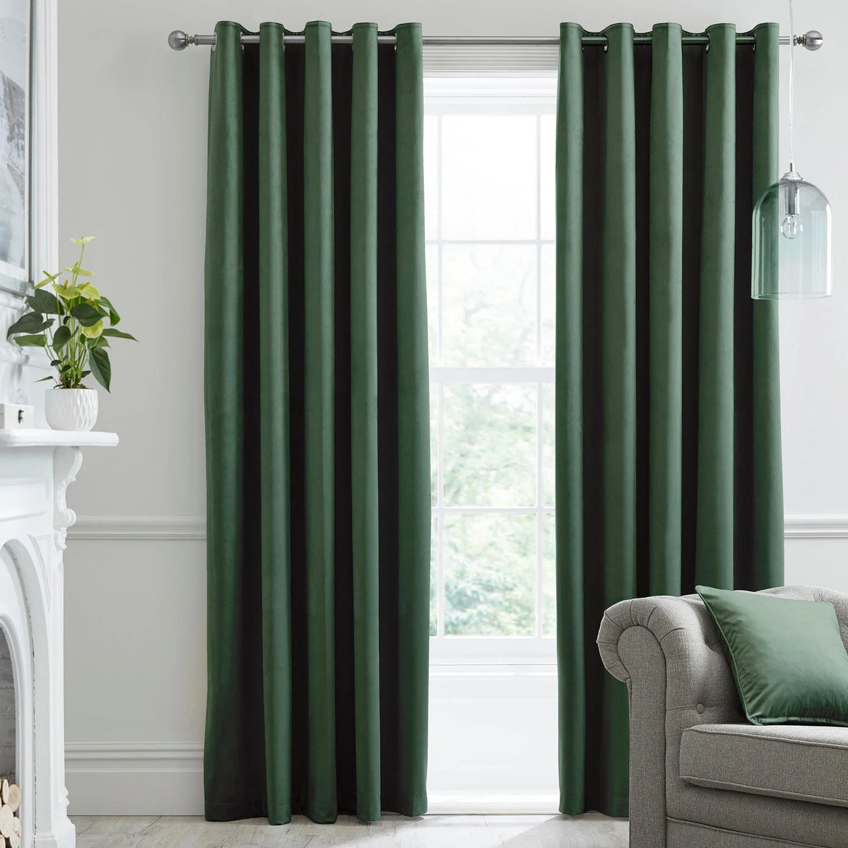 Laurence Llewelyn Bowen Montrose Blackout Eyelet Curtains