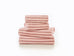 Deyongs Malmo Stripe 100% Cotton 480gsm Pink/Rose Towels