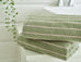 Deyongs Malmo Stripe 100% Cotton 480gsm Sage/Biscuit Towels