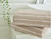 Deyongs Malmo Stripe 100% Cotton 480gsm Stone/White Towels