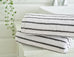 Deyongs Malmo Stripe 100% Cotton 480gsm Grey/White Towels