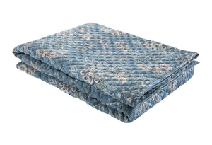 Laura Ashley Marlbrook Seaspray 235cm x 235cm Quilted Throw