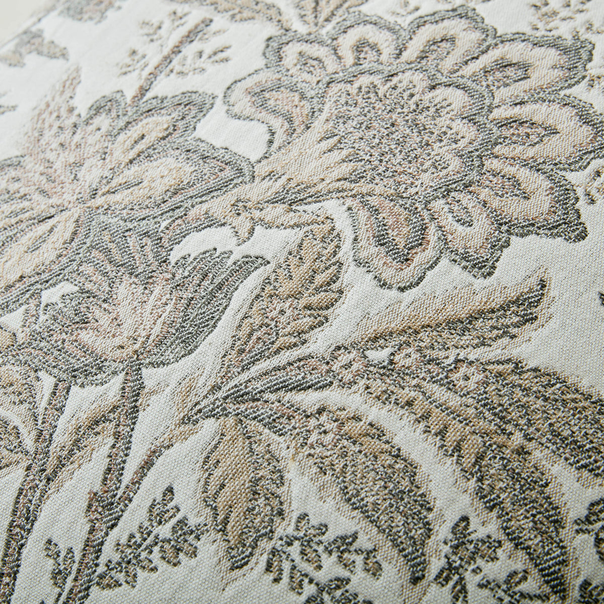 Laura Ashley Marlbrook Jacquard Truffle 45cm x 45cm Microfibre Filled Cushion