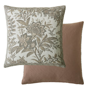 Laura Ashley Marlbrook Jacquard Truffle 45cm x 45cm Microfibre Filled Cushion