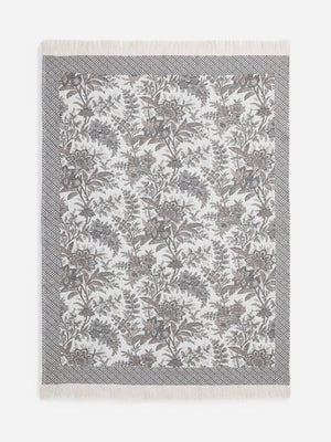 Laura Ashley Marlbrook Jacquard Truffle 120cm x 170cm Throw