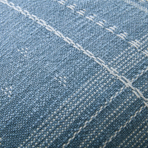Laura Ashley Mawsley Denim Blue 45cm x 45cm Microfibre Filled Cushion